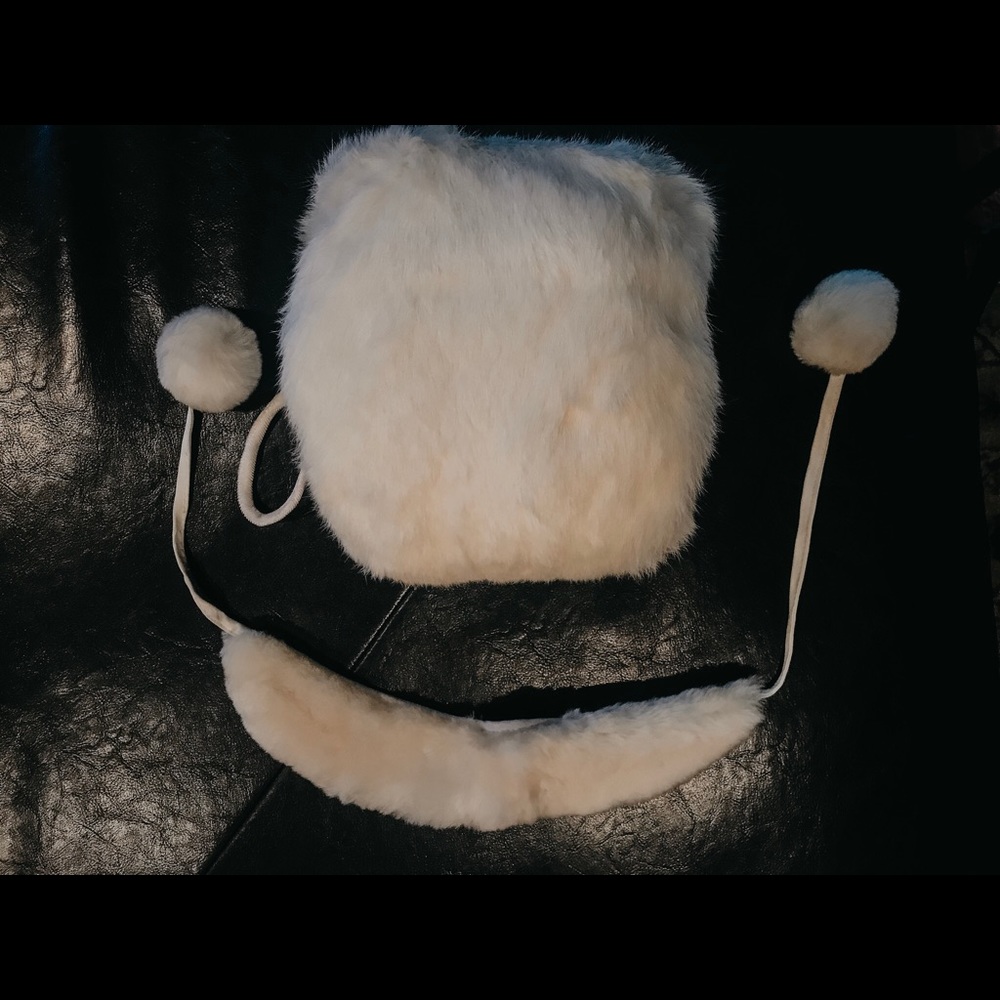 Vintage minks hang warmer and neck warmer